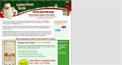 Desktop Screenshot of lettersfromsanta.com